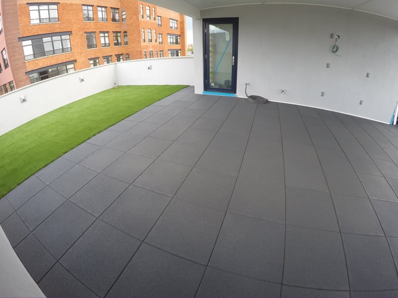Rooftop Using Rubber Pavers with Our Turf-Top Tiles preview 10